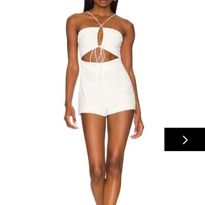 superdown White Cutout Romper
